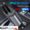120W Retractable Car Charger